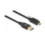 DeLOCK Cable USB Tipo-A a USB Tipo-C con tornillo de seguridad 2 m