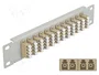 DeLOCK Panel de conexión de fibra óptica 10″ 12 puertos LC Quad