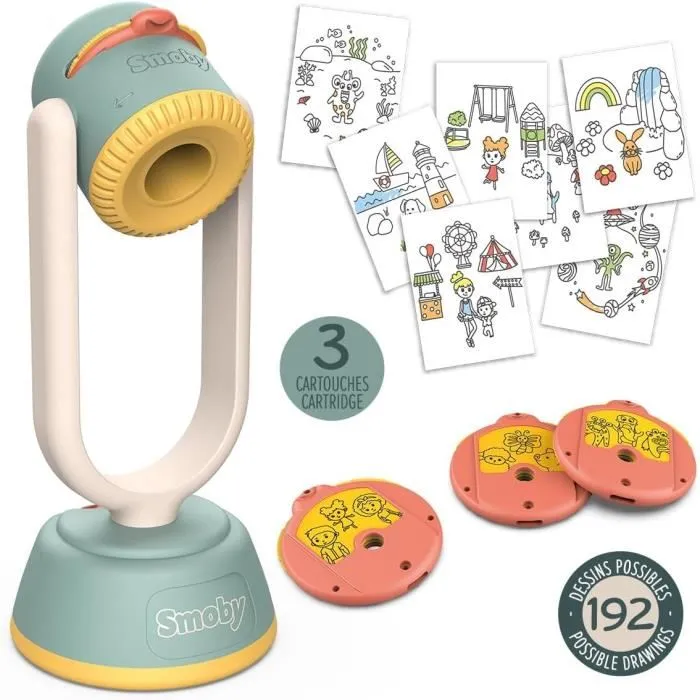 Smoby SMO3032164304004 Proyector de Dibujo para Niños a partir de 4 Años