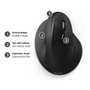 Hama EMC-500 Ratón Ergonómico Negro