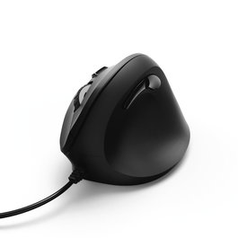 Hama 182698 / 00182698 Ratón Óptico con Cable USB, 3 Botones, Negro