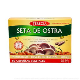 Terezia Seta de Ostra con Aceite de Espino Amarillo - Suplemento Alimenticio en 60 Cápsulas