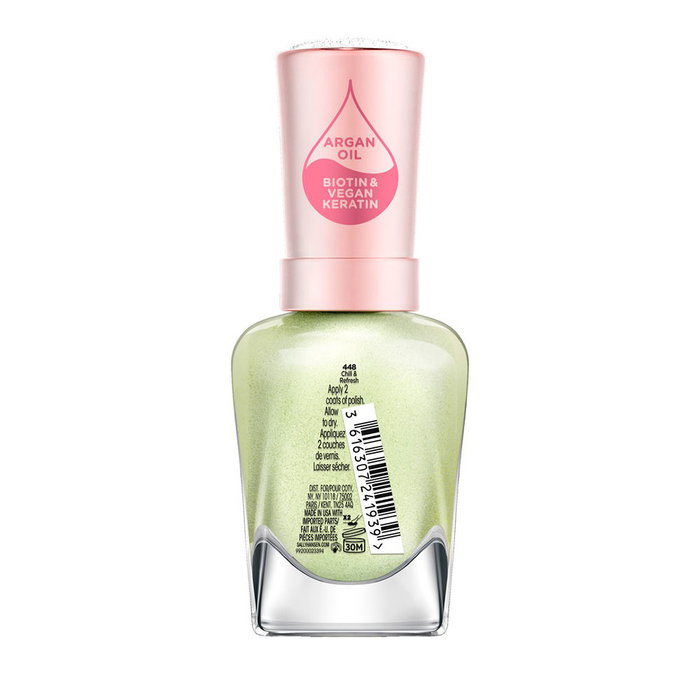 Sally Hansen Color Therapy Esmalte de Uñas, Tratamiento con Aceite de Argán, #448 Chill & Refresh, 14.7 ml