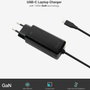 TOOQ Cargador de Portátil GaN USB-C PD 100W Negro