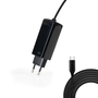 TOOQ Cargador GaN USB-C Power Delivery PD 100W para Portátil, 1 Puerto, Voltaje Universal 110-240V, Cable 1.8m, Color Negro