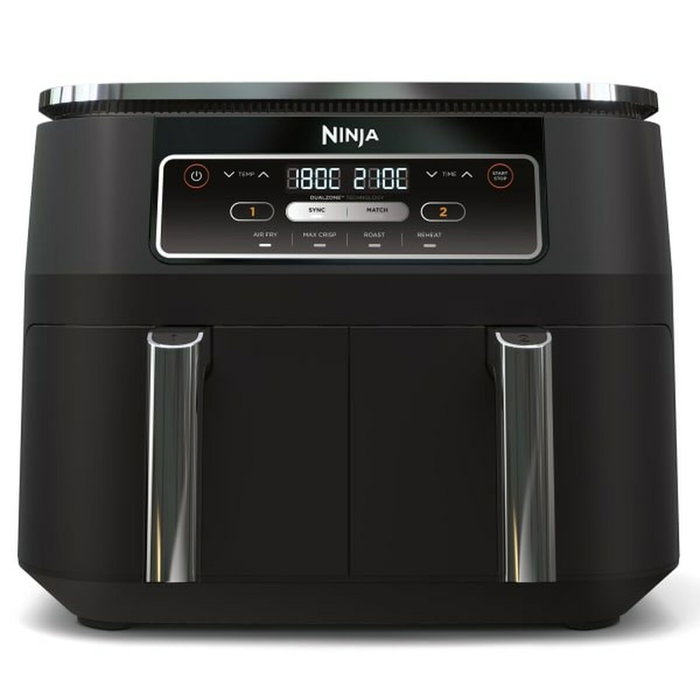 Ninja AF200EU Foodi 4-en-1 Freidora de aire Doble, 7,6 L, Negro Ninja AF200EU Foodi 4-en-1 Freidora de aire Doble, 7,6 L, Negro