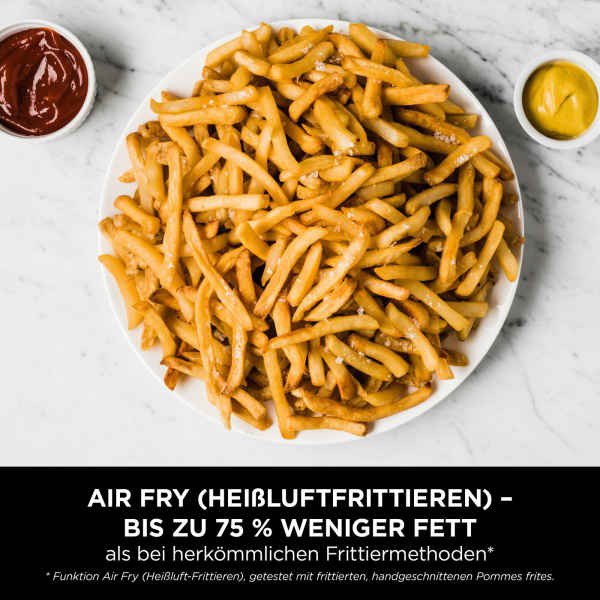 Ninja AF200EU Freidora de Aire Caliente Dual Zone 7.6 L (1.6 kg), Negro