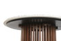 DKD Home Decor Mesa de Comedor Acacia Terrazo 130x130x76