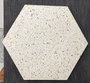 DKD Home Decor Mesa de Comedor Acacia Terrazo 130x130x76