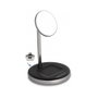 DeLOCK Cargador inalámbrico 2 en 1 Qi 15 W con soporte para smartphone