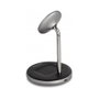DeLOCK Cargador inalámbrico 2 en 1 Qi 15 W con soporte para smartphone