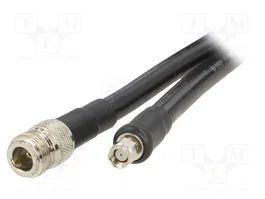 Qoltec Kabel LMR400 con conector N hembra y RP-SMA macho, 5m