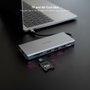 Nanocable Hub USB-C 12 en 1 con HDMI 4K, DisplayPort y PD 100W Gris