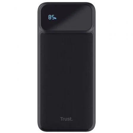 Trust Batería externa Power Bank Avala 10000mAh 20W, 2xUSB-C + USB-A, Negro