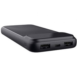 Trust Batería externa Power Bank Avala 10000mAh 20W, 2xUSB-C + USB-A, Negro