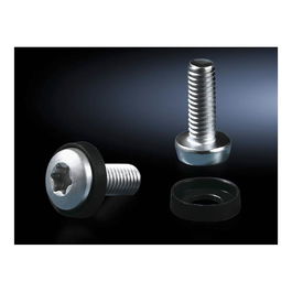 Rittal Innensechsrund-Schrauben 30 M6 L16mm 50 Stück - Tornillo para Chapa Metálica M6 16mm Plata - DK 7094.140