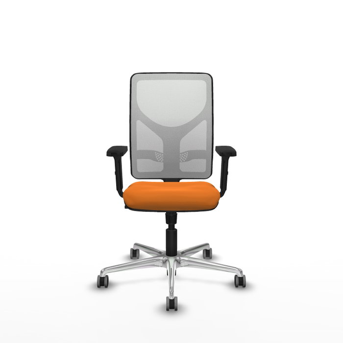 PIQUERAS Y CRESPO Silla de oficina Motilla con mecanismo Sincro, Naranja y Blanco PIQUERAS Y CRESPO Silla de oficina Motilla con mecanismo Sincro, Naranja y Blanco