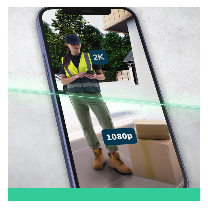 Arlo Essential 2K Video Doorbell Blanco