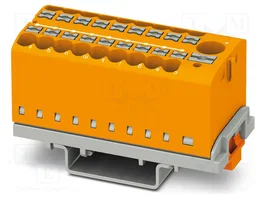 PHOENIX CONTACT PTFIX 6/18X2,5-NS35 OG Conector de carril naranja