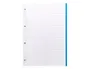 Liderpapel Recambio A4 100 Hojas 100gr Rayado Horizontal 4 Taladros Bandas de 5 Colores