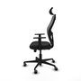 PIQUERAS Y CRESPO Silla de oficina Jorquera con mecanismo Sincro/Traslack, Negro/Gris