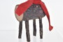 DKD Home Decor Figura Navidad Alpina Natural Rojo 9 x 23 x 10 cm (2 Unidades)