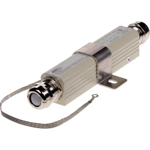 AXIS AXIS T8061 5801-641 Limitador de Tensión Gris, Protector de Sobretensión Ethernet y PoE de 10 kV para Exteriores, 1 Gbps, IP66, Montaje en Pared