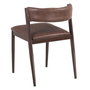 Silla Marrón Pu/Metal Salón 51 X 55 X 72 cm (Set de 2)
