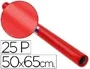 Sadipal Papel Charol Rojo Rollo 25 Pliegos 50x65 cm Gramaje 65 g/m²