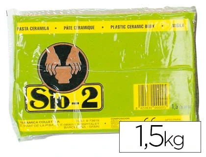 Sio-2 Arcilla Argila Rojo Secado Aire 1,5 kg