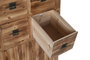 DKD Home Decor Cajonera Oriental Rojo Natural 63 x 101 x 27 cm