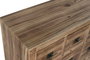 DKD Home Decor Cajonera Oriental Rojo Natural 63 x 101 x 27 cm