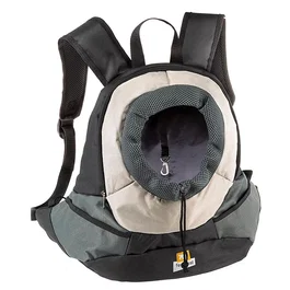 Ferplast Mochila para Perro o Gato Kangoo Small, Gris, 37 x 16 x h 36,5 cm