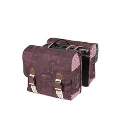 Basil Boheme MIK Alforjas Dobles para Bicicleta 35 L, Impermeables con Reflejantes, Portabultos