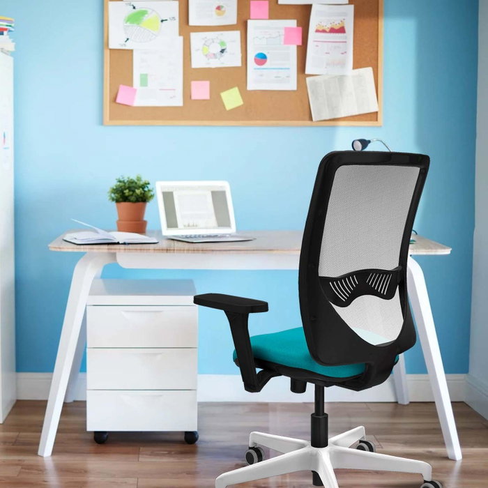 PIQUERAS Y CRESPO Silla de oficina Zulema Azul cielo con mecanismo Sincro PIQUERAS Y CRESPO Silla de oficina Zulema Azul cielo con mecanismo Sincro