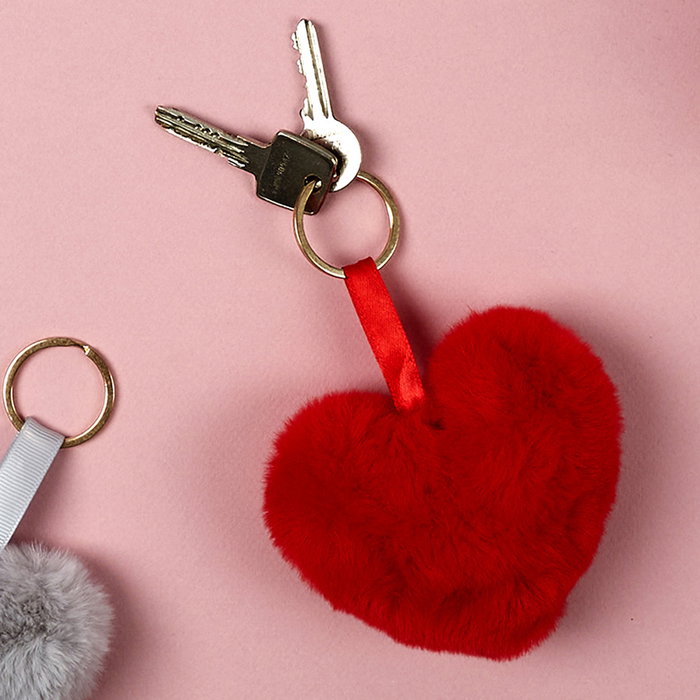 The Concept Factory Llavero Corazón Peluche Love Is In The Poliéster