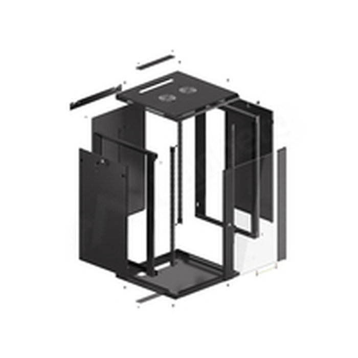 Lanberg WF01-6618-10B Armario Rack 18U Negro Lanberg WF01-6618-10B Armario Rack 18U Negro