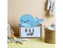 Wondee Lámpara Quitamiedos Infantil Ballena Personalizable de Madera Sostenible