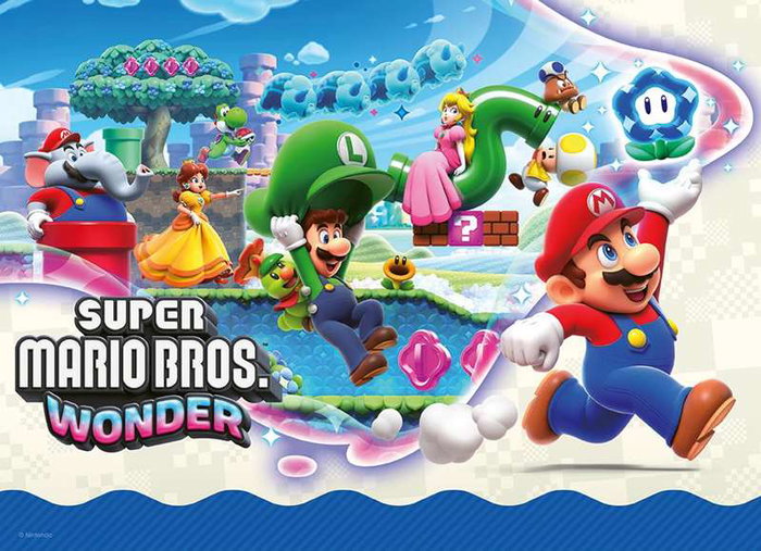 Ravensburger Puzzle Super Mario Wonder - Pack de 4 Puzzles de 100 Piezas Cada Uno - Edad Recomendada 8+