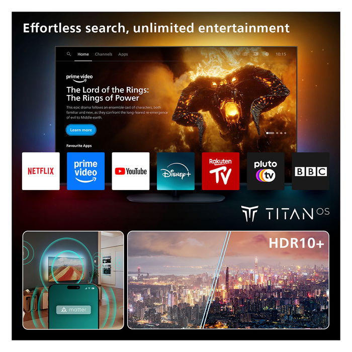 Philips 65PUS8500/12 TV 65" 4K QLED Ambilight Smart TV Negro