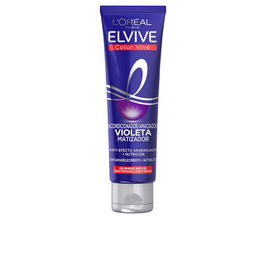 L'Oréal Paris ELVIVE COLOR-VIVE VIOLETA mascarilla matizadora para cabello teñido, con mechas y rubio, 150 ml