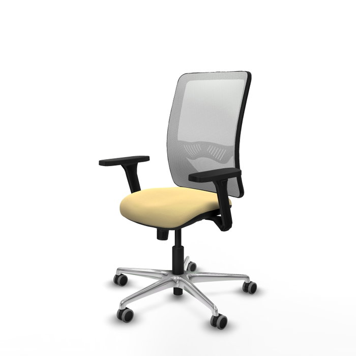 PIQUERAS Y CRESPO Silla de oficina Zulema con mecanismo Sincro, Crema y Blanco PIQUERAS Y CRESPO Silla de oficina Zulema con mecanismo Sincro, Crema y Blanco