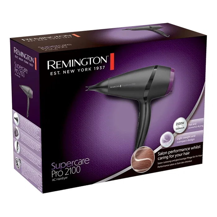 Remington SuperCare Pro 2100 AC7100 Negro y Lila
