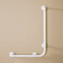 Basics Asa de seguridad para baño, Blanco, 72 x 50 cm