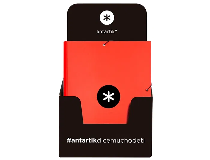 Antartik Carpeta de Gomas Tres Solapas Cartón Forrado A4 Colores Surtidos con Cierre de Gomas