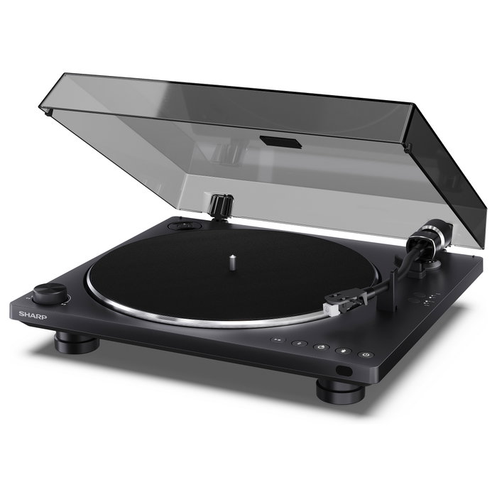 Sharp RP-TT100 Tocadiscos Automático con Bluetooth 5.4 y USB-C, Negro