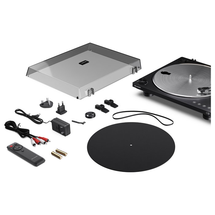 Sharp RP-TT100 Tocadiscos Automático con Bluetooth 5.4 y USB-C, Negro