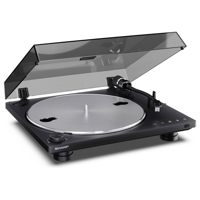 Sharp RP-TT100 Tocadiscos Automático con Bluetooth 5.4 y USB-C, Negro