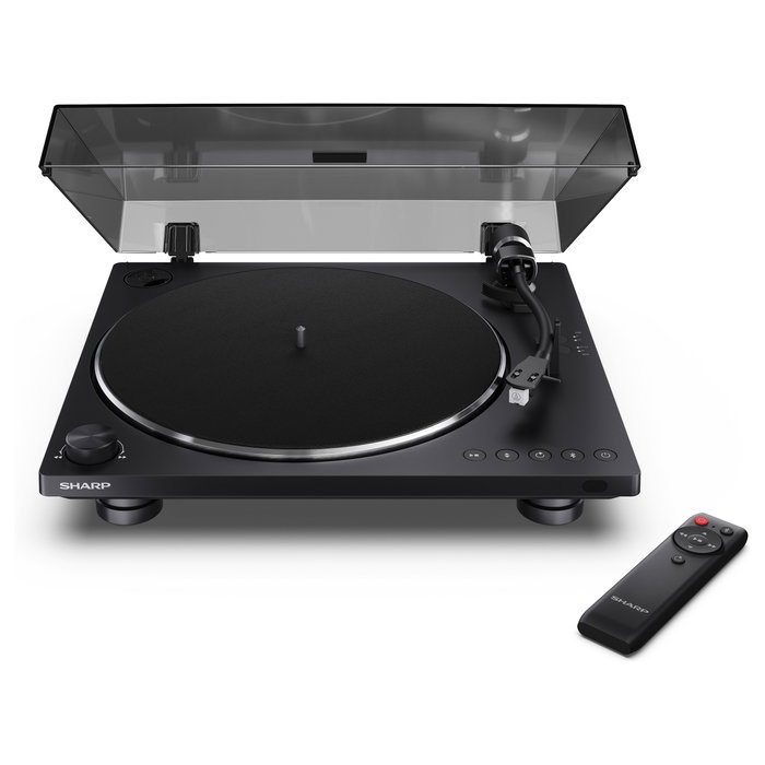 Sharp RP-TT100 Tocadiscos Automático con Bluetooth 5.4 y USB-C, Negro