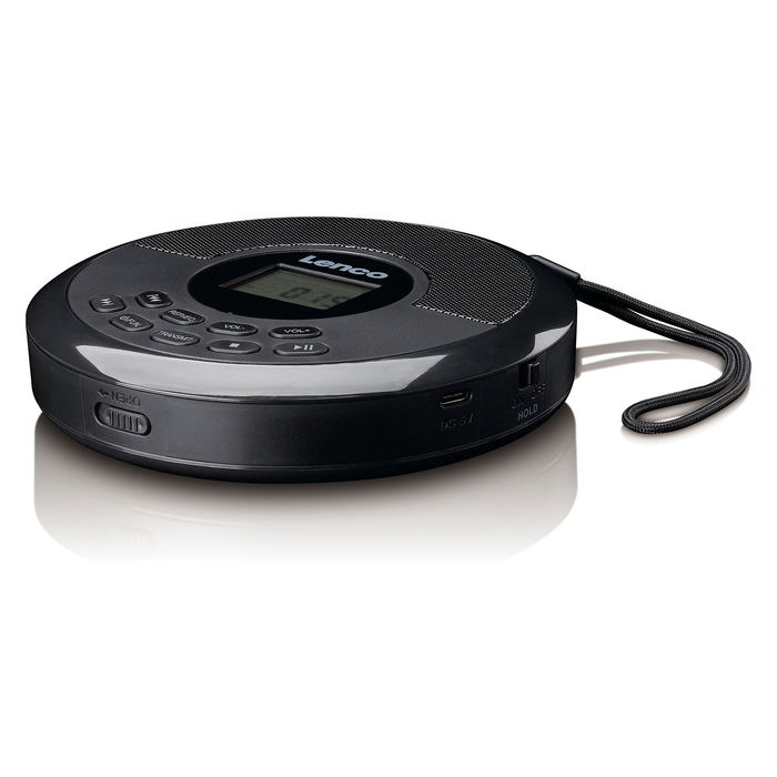 Lenco CD-340BK Reproductor de CD Portátil con Bluetooth, DAB+/FM, Negro